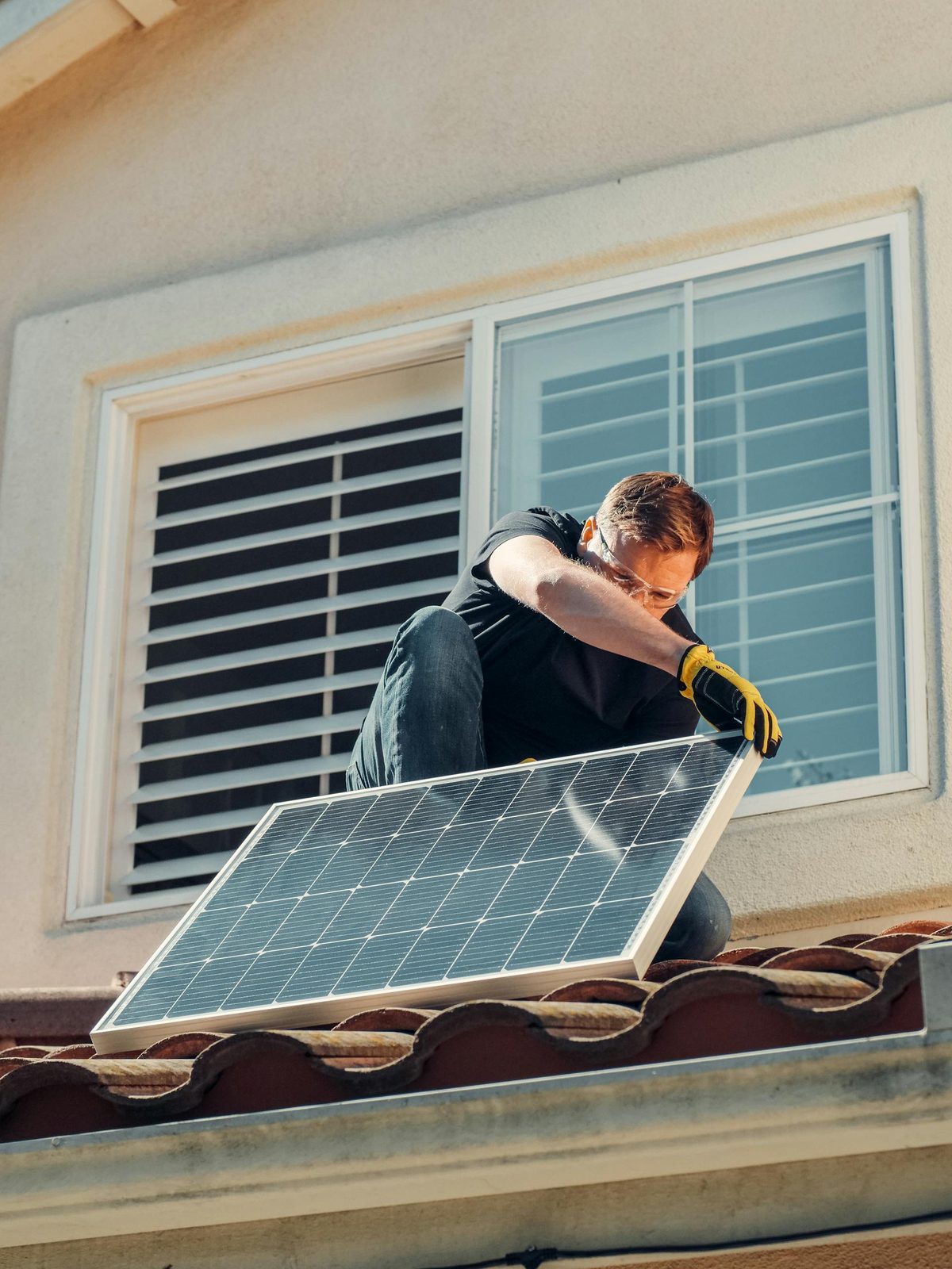 Instalação de painel solar fotovoltaico